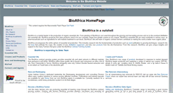 Desktop Screenshot of bioafrica.co.za