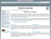 Tablet Screenshot of bioafrica.co.za
